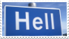 "Hell" stamp.